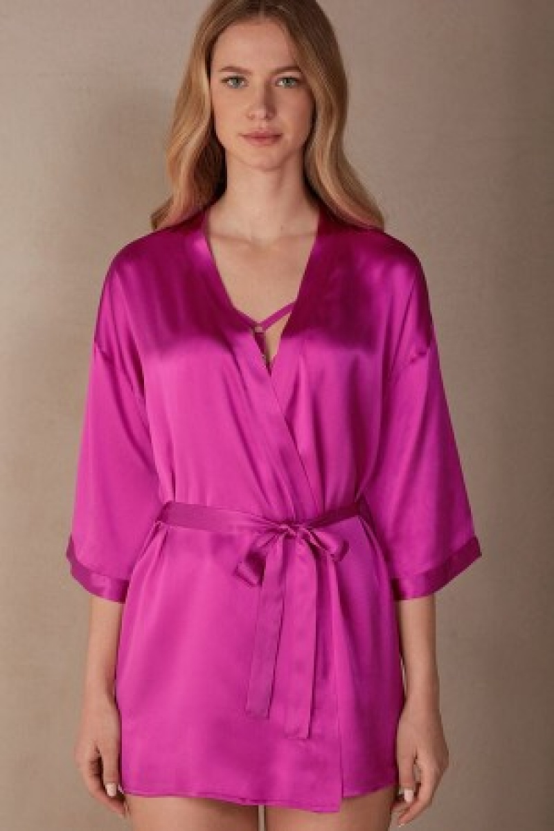 Intimissimi Silk Kimono Roze | ZNLNQ22361